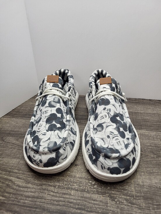 NEW Hey Dude Mickey Mouse Disney Print Wally Shoes Sz 13 B Grade